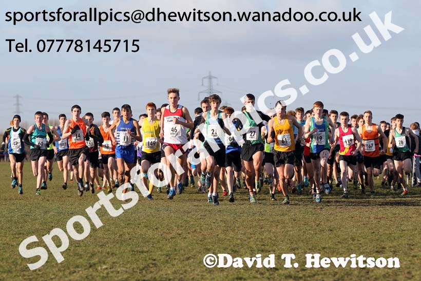 Mens juniors Northern Cross Country  Championships, Pontefract. Photo: David T. Hewitson/Sports for All Pics